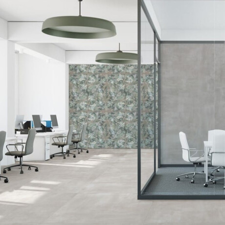 Veggfliser 60x120 cm, beige med plantemønster, matt, A4H922 Kamu #2