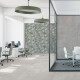 Veggfliser 60x120 cm, beige med plantemønster, matt, A4H922 Kamu #2