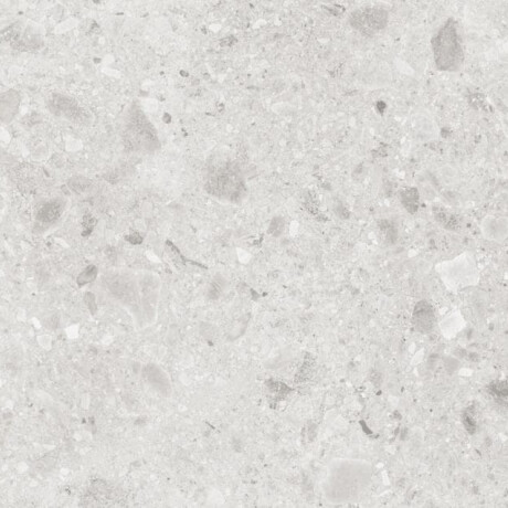 Glasert steingods til gulv 60x120 Ivory, lys grå, matt, rektifisert A4H95 Terrazzo #5