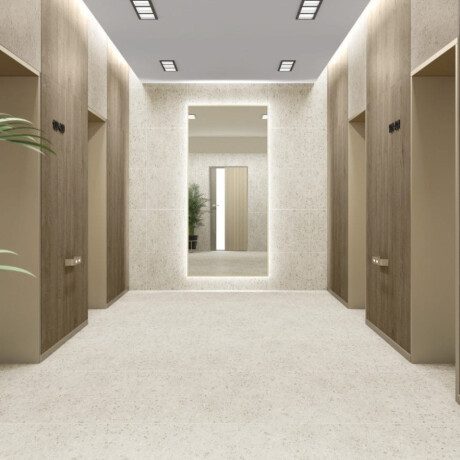 Glasert steingods til gulv 60x120 Sand matt, rektifisert A4H96 Terrazzo #1