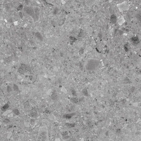 Glasert keramisk flis til gulv 60x120 Grey, matt, rektifisert A4H97 Terrazzo #6