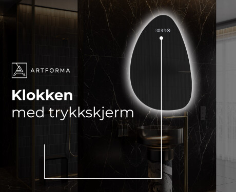 LED-badsspeil med uregelmessig form D221 #7