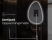 LED-badsspeil med uregelmessig form D221 #8