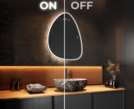 LED-badsspeil med uregelmessig form B222 #3