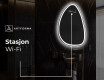 LED-badsspeil med uregelmessig form B222 #8