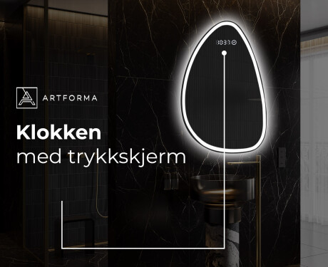LED-badsspeil med uregelmessig form B222 #7