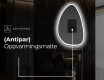 LED-badsspeil med uregelmessig form B222 #8