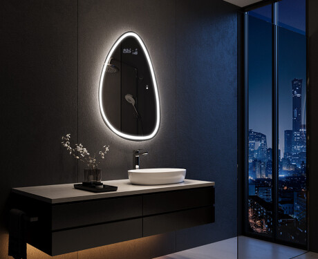 LED-badsspeil med uregelmessig form B222 #9