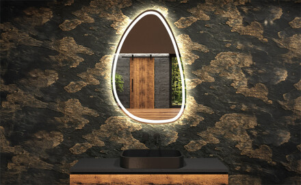 LED-badsspeil med uregelmessig form B222