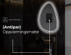 LED-badsspeil med uregelmessig form B223 #8