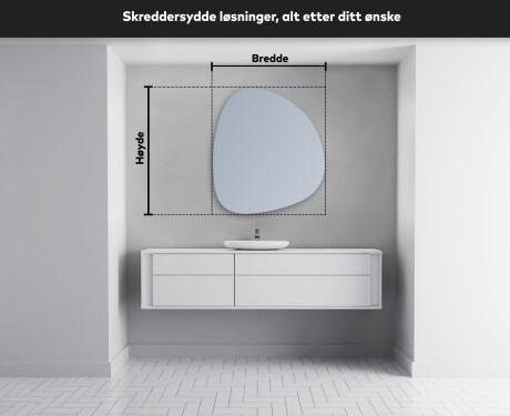 LED-badsspeil med uregelmessig form EG221 #4