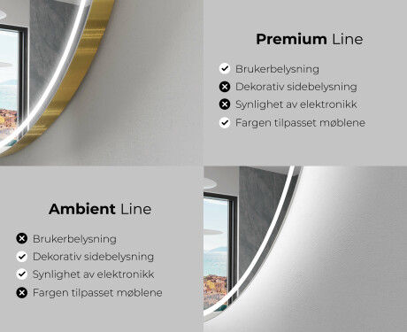 LED-badsspeil med uregelmessig form EG223 #2