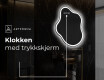 LED-badsspeil med uregelmessig form EM222 #8