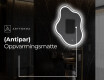 LED-badsspeil med uregelmessig form EM222 #9
