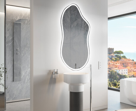 LED-badsspeil med uregelmessig form F222