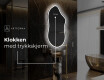 LED-badsspeil med uregelmessig form F222 #7