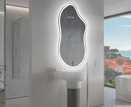 LED-badsspeil med uregelmessig form F222 #9