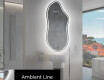 LED-badsspeil med uregelmessig form F223 #3
