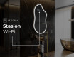 LED-badsspeil med uregelmessig form F223 #7
