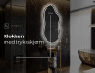 LED-badsspeil med uregelmessig form F223 #8