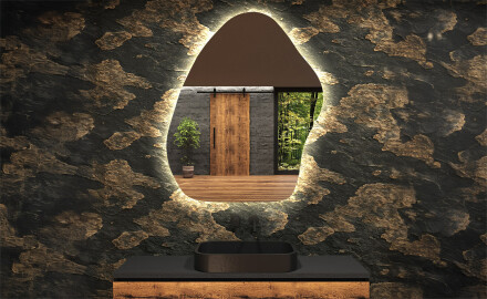 LED-badsspeil med uregelmessig form G221