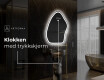 LED-badsspeil med uregelmessig form G222 #8