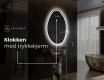 LED-badsspeil med uregelmessig form U222 #8