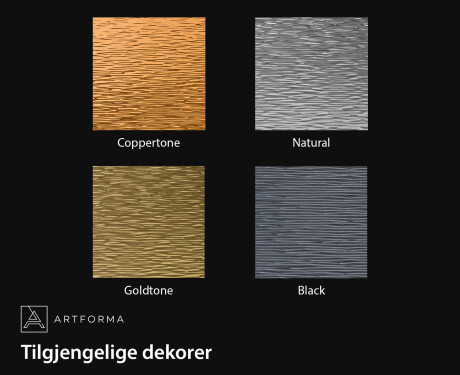 Uregelmessig speil med en moderne metallramme L290 #2