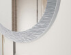 Asymmetrisk baderomsspeil med metallramme L292 #3