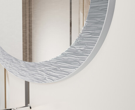 Asymmetrisk baderomsspeil med metallramme L292 #3