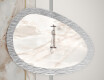 Asymmetrisk baderomsspeil med metallramme L292 #5