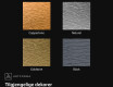 Rundt speil med dekorativ metallfinish L288 #2