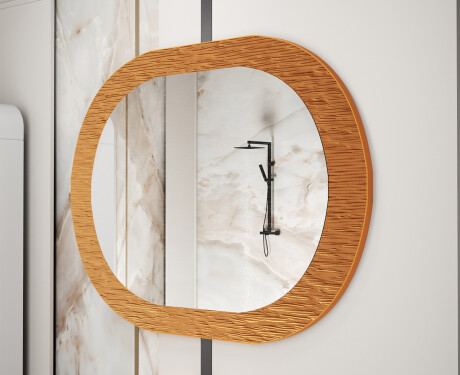 Baderomsspeil med elegant metalldekor L289 #4