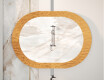 Baderomsspeil med elegant metalldekor L289 #5
