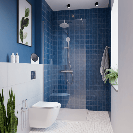 Rektangulært dusjkar Avero 90x110 cm hvit #3