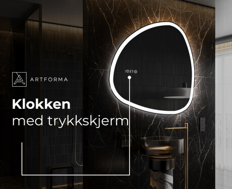LED-badsspeil med uregelmessig form J222 #7