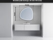 Asymmetrisk speil med lys LED J223 #3
