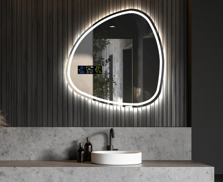 Asymmetrisk speil med lys LED J223 #6