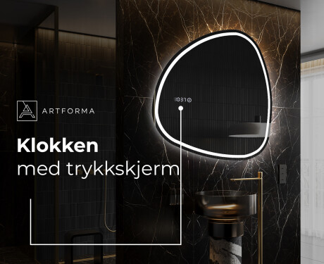 LED-badsspeil med uregelmessig form J223 #7