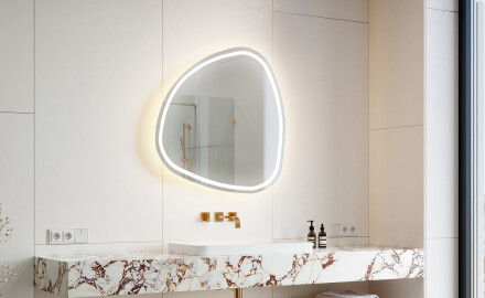 LED-badsspeil med uregelmessig form J223