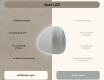 LED-badsspeil med uregelmessig form 54x54cm med kaldt LED-lys 7000K, varmt lys 3000K eller nøytralt lys 4500K #6