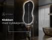 LED-badsspeil med uregelmessig form K221 #7