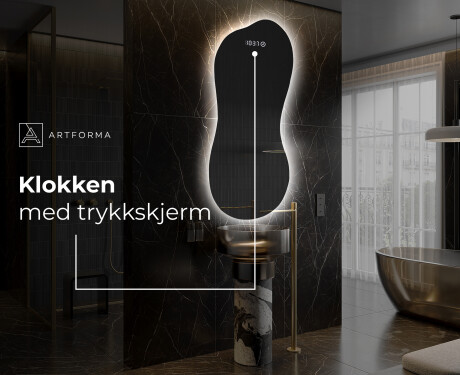LED-badsspeil med uregelmessig form K221 #7