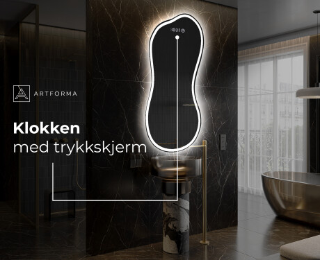 LED-badsspeil med uregelmessig form K222 #7
