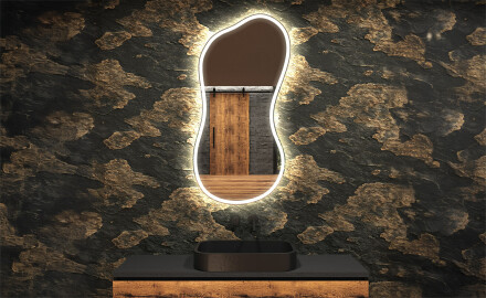 LED-badsspeil med uregelmessig form K222