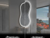 LED-badsspeil med uregelmessig form K223