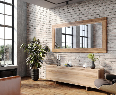 Rektangulaere veggspeil med treramme L224