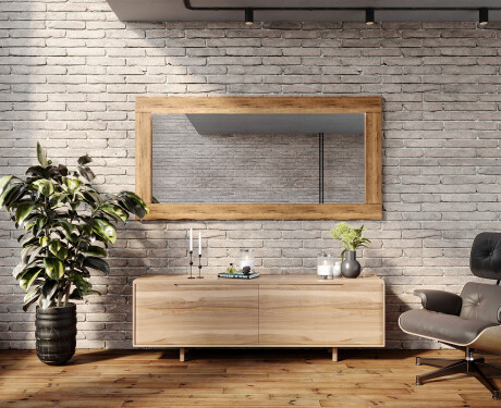 Rektangulaere veggspeil med treramme L224 #5