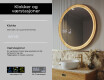 Speil i en treramme med LED-belysning #6