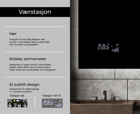 Speil Med Lys L58 #5